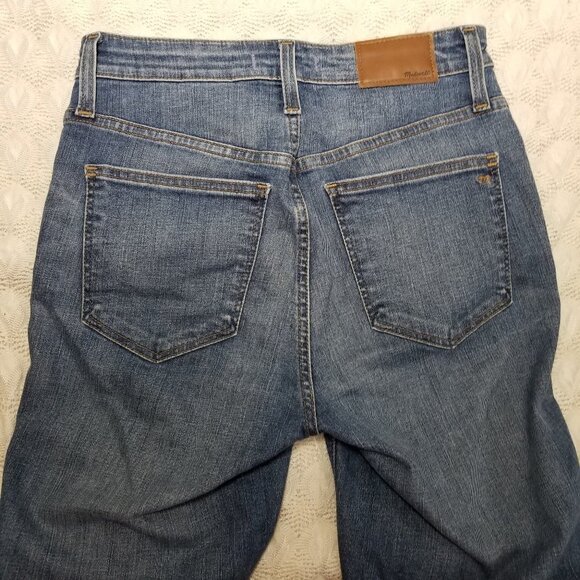 Madewell Taller Curvy High-Rise Skinny Jeans Blue sz 27TL Drop Step Hem Edition - Picture 5 of 9